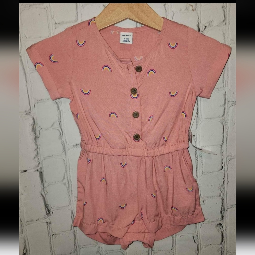 Rainbow Romper sz 3-6 Months